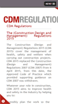 Mobile Screenshot of cdm-2007-regulations.co.uk